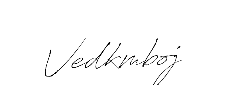 Make a beautiful signature design for name Vedkmboj. With this signature (Antro_Vectra) style, you can create a handwritten signature for free. Vedkmboj signature style 6 images and pictures png