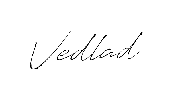 Create a beautiful signature design for name Vedlad. With this signature (Antro_Vectra) fonts, you can make a handwritten signature for free. Vedlad signature style 6 images and pictures png