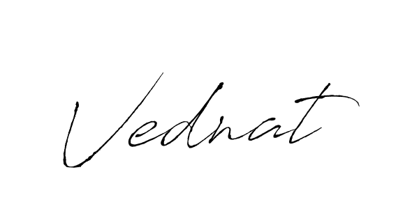 Make a beautiful signature design for name Vednat. With this signature (Antro_Vectra) style, you can create a handwritten signature for free. Vednat signature style 6 images and pictures png