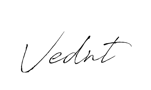 Create a beautiful signature design for name Vednt. With this signature (Antro_Vectra) fonts, you can make a handwritten signature for free. Vednt signature style 6 images and pictures png