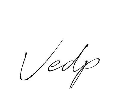 The best way (Antro_Vectra) to make a short signature is to pick only two or three words in your name. The name Vedp include a total of six letters. For converting this name. Vedp signature style 6 images and pictures png