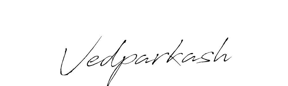 How to make Vedparkash signature? Antro_Vectra is a professional autograph style. Create handwritten signature for Vedparkash name. Vedparkash signature style 6 images and pictures png