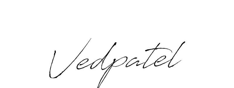 Also You can easily find your signature by using the search form. We will create Vedpatel name handwritten signature images for you free of cost using Antro_Vectra sign style. Vedpatel signature style 6 images and pictures png