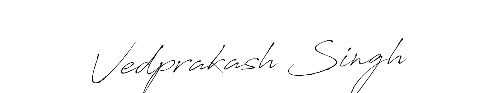 You should practise on your own different ways (Antro_Vectra) to write your name (Vedprakash Singh) in signature. don't let someone else do it for you. Vedprakash Singh signature style 6 images and pictures png