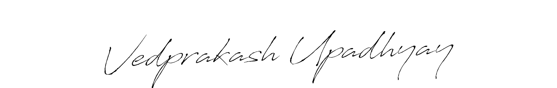 You should practise on your own different ways (Antro_Vectra) to write your name (Vedprakash Upadhyay) in signature. don't let someone else do it for you. Vedprakash Upadhyay signature style 6 images and pictures png