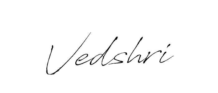 Create a beautiful signature design for name Vedshri. With this signature (Antro_Vectra) fonts, you can make a handwritten signature for free. Vedshri signature style 6 images and pictures png