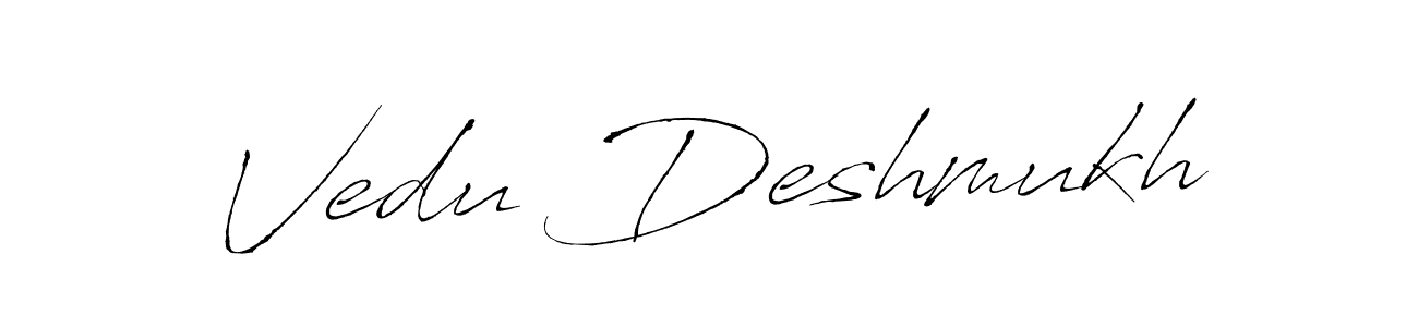 This is the best signature style for the Vedu Deshmukh name. Also you like these signature font (Antro_Vectra). Mix name signature. Vedu Deshmukh signature style 6 images and pictures png