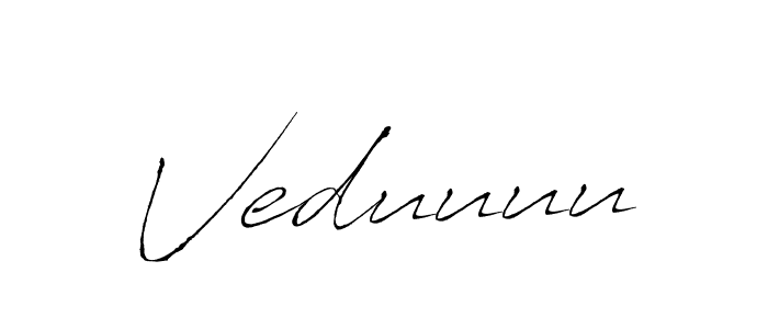 Use a signature maker to create a handwritten signature online. With this signature software, you can design (Antro_Vectra) your own signature for name Veduuuu. Veduuuu signature style 6 images and pictures png