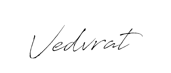 if you are searching for the best signature style for your name Vedvrat. so please give up your signature search. here we have designed multiple signature styles  using Antro_Vectra. Vedvrat signature style 6 images and pictures png