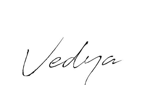 You should practise on your own different ways (Antro_Vectra) to write your name (Vedya) in signature. don't let someone else do it for you. Vedya signature style 6 images and pictures png