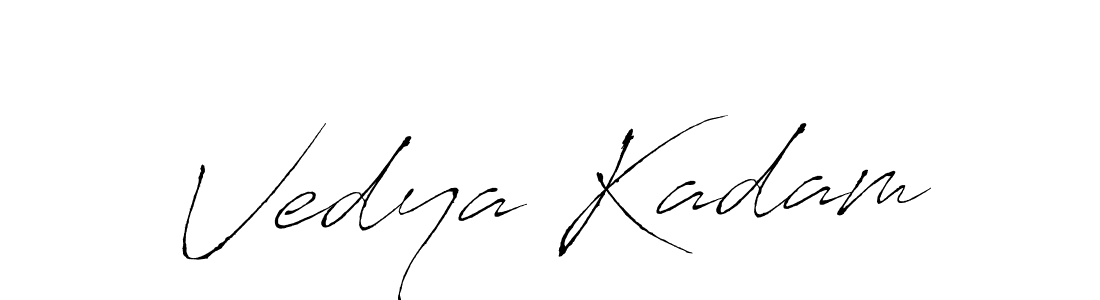 Antro_Vectra is a professional signature style that is perfect for those who want to add a touch of class to their signature. It is also a great choice for those who want to make their signature more unique. Get Vedya Kadam name to fancy signature for free. Vedya Kadam signature style 6 images and pictures png