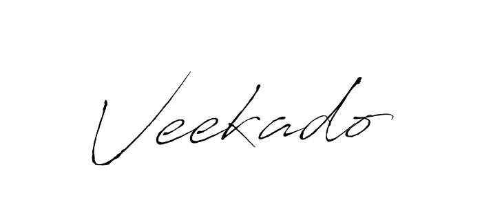 Make a beautiful signature design for name Veekado. With this signature (Antro_Vectra) style, you can create a handwritten signature for free. Veekado signature style 6 images and pictures png