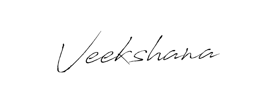 Veekshana stylish signature style. Best Handwritten Sign (Antro_Vectra) for my name. Handwritten Signature Collection Ideas for my name Veekshana. Veekshana signature style 6 images and pictures png