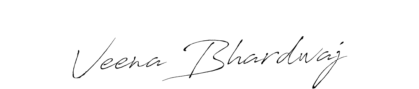 Create a beautiful signature design for name Veena Bhardwaj. With this signature (Antro_Vectra) fonts, you can make a handwritten signature for free. Veena Bhardwaj signature style 6 images and pictures png