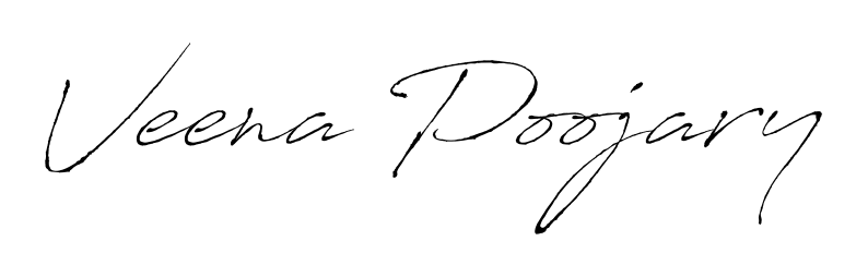 Download transparent PNG signature for name Veena Poojary styled with Antro_Vectra font. Ready to paste directly into PDF and Word agreements. Veena Poojary signature style 6 images and pictures png