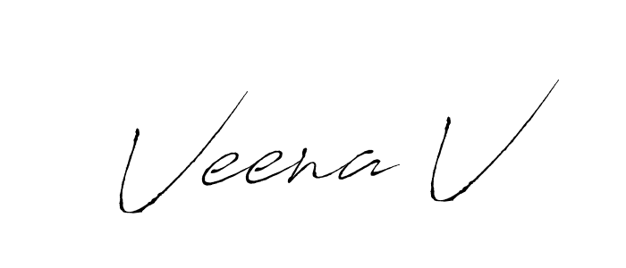 Also You can easily find your signature by using the search form. We will create Veena V name handwritten signature images for you free of cost using Antro_Vectra sign style. Veena V signature style 6 images and pictures png