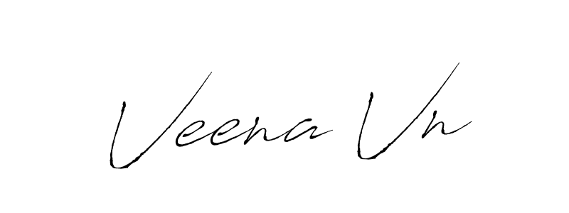 Use a signature maker to create a handwritten signature online. With this signature software, you can design (Antro_Vectra) your own signature for name Veena Vn. Veena Vn signature style 6 images and pictures png