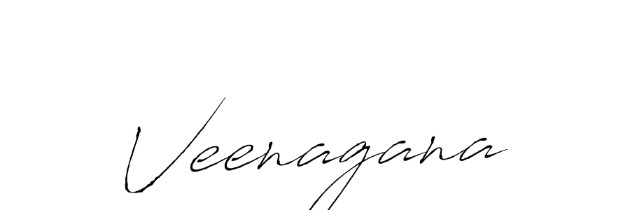 Make a beautiful signature design for name Veenagana. With this signature (Antro_Vectra) style, you can create a handwritten signature for free. Veenagana signature style 6 images and pictures png