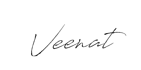 Design your own signature with our free online signature maker. With this signature software, you can create a handwritten (Antro_Vectra) signature for name Veenat. Veenat signature style 6 images and pictures png