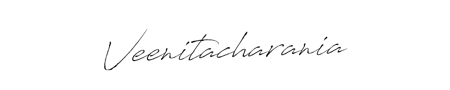 Design your own signature with our free online signature maker. With this signature software, you can create a handwritten (Antro_Vectra) signature for name Veenitacharania. Veenitacharania signature style 6 images and pictures png