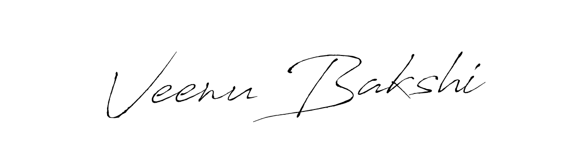 Make a beautiful signature design for name Veenu Bakshi. With this signature (Antro_Vectra) style, you can create a handwritten signature for free. Veenu Bakshi signature style 6 images and pictures png