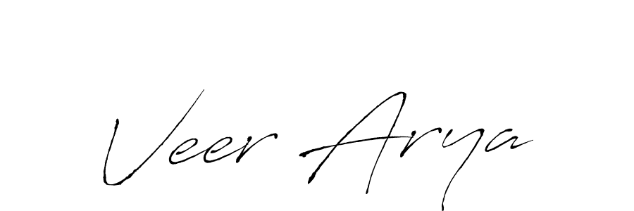 Antro_Vectra is a professional signature style that is perfect for those who want to add a touch of class to their signature. It is also a great choice for those who want to make their signature more unique. Get Veer Arya name to fancy signature for free. Veer Arya signature style 6 images and pictures png