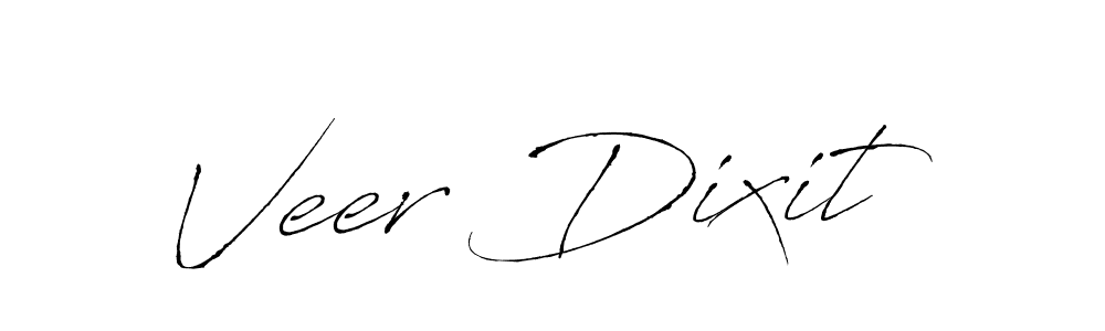 Create a beautiful signature design for name Veer Dixit. With this signature (Antro_Vectra) fonts, you can make a handwritten signature for free. Veer Dixit signature style 6 images and pictures png