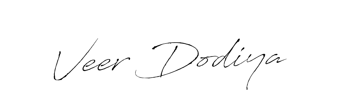 How to make Veer Dodiya signature? Antro_Vectra is a professional autograph style. Create handwritten signature for Veer Dodiya name. Veer Dodiya signature style 6 images and pictures png