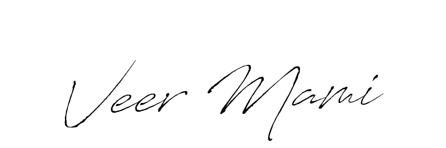 Make a beautiful signature design for name Veer Mami. With this signature (Antro_Vectra) style, you can create a handwritten signature for free. Veer Mami signature style 6 images and pictures png