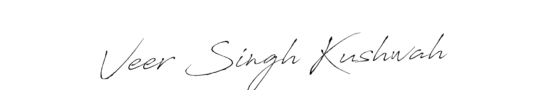 Create a beautiful signature design for name Veer Singh Kushwah. With this signature (Antro_Vectra) fonts, you can make a handwritten signature for free. Veer Singh Kushwah signature style 6 images and pictures png
