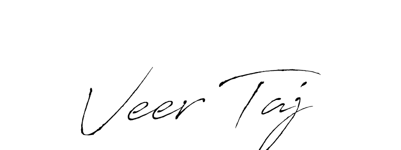 How to make Veer Taj name signature. Use Antro_Vectra style for creating short signs online. This is the latest handwritten sign. Veer Taj signature style 6 images and pictures png