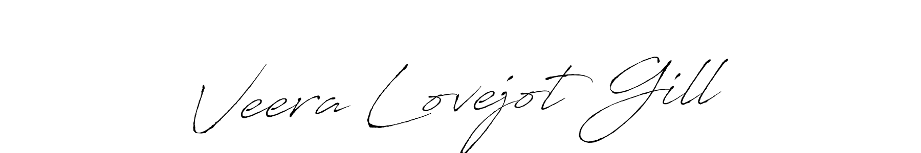 Create a beautiful signature design for name Veera Lovejot Gill. With this signature (Antro_Vectra) fonts, you can make a handwritten signature for free. Veera Lovejot Gill signature style 6 images and pictures png