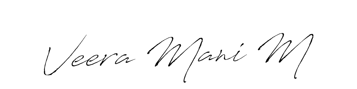 The best way (Antro_Vectra) to make a short signature is to pick only two or three words in your name. The name Veera Mani M include a total of six letters. For converting this name. Veera Mani M signature style 6 images and pictures png