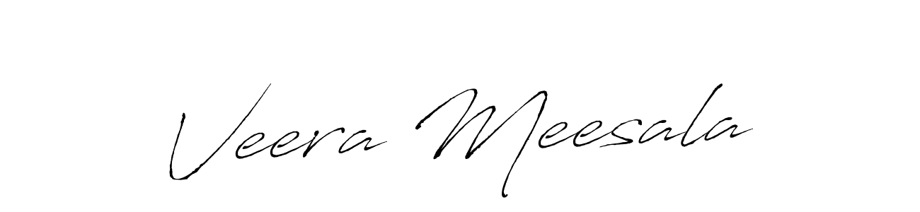 How to make Veera Meesala name signature. Use Antro_Vectra style for creating short signs online. This is the latest handwritten sign. Veera Meesala signature style 6 images and pictures png