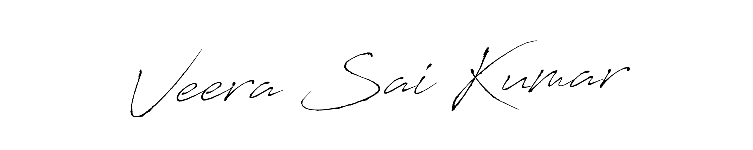 Veera Sai Kumar stylish signature style. Best Handwritten Sign (Antro_Vectra) for my name. Handwritten Signature Collection Ideas for my name Veera Sai Kumar. Veera Sai Kumar signature style 6 images and pictures png