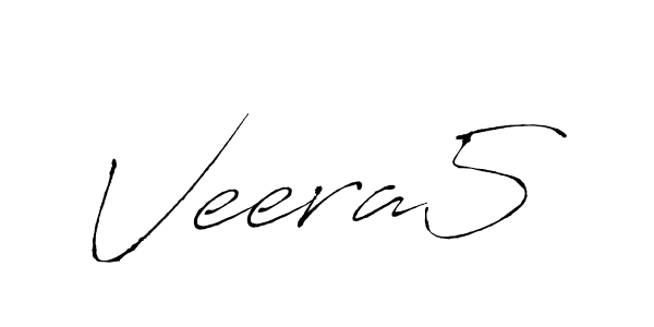 Antro_Vectra is a professional signature style that is perfect for those who want to add a touch of class to their signature. It is also a great choice for those who want to make their signature more unique. Get Veera5 name to fancy signature for free. Veera5 signature style 6 images and pictures png