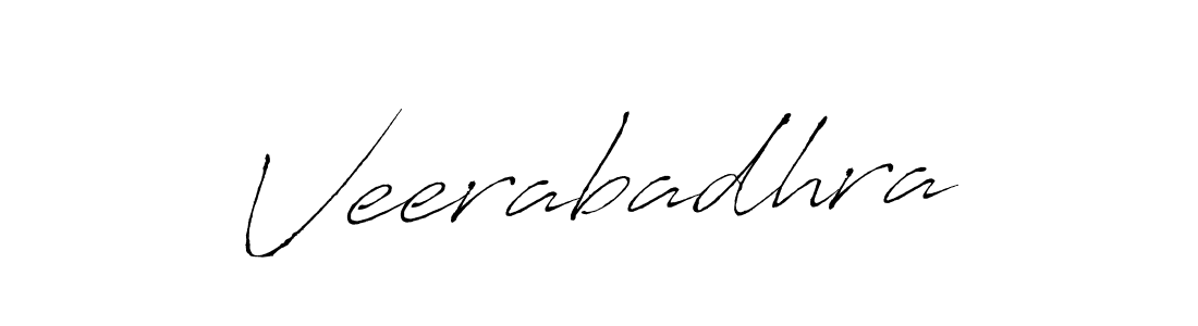 How to make Veerabadhra signature? Antro_Vectra is a professional autograph style. Create handwritten signature for Veerabadhra name. Veerabadhra signature style 6 images and pictures png