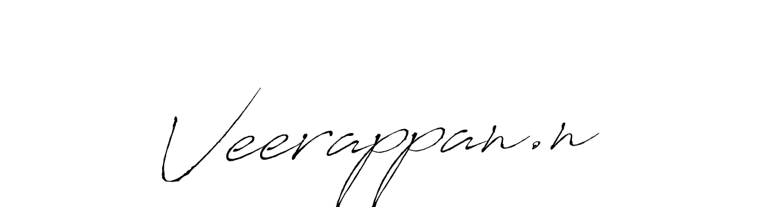 Make a beautiful signature design for name Veerappan.n. With this signature (Antro_Vectra) style, you can create a handwritten signature for free. Veerappan.n signature style 6 images and pictures png