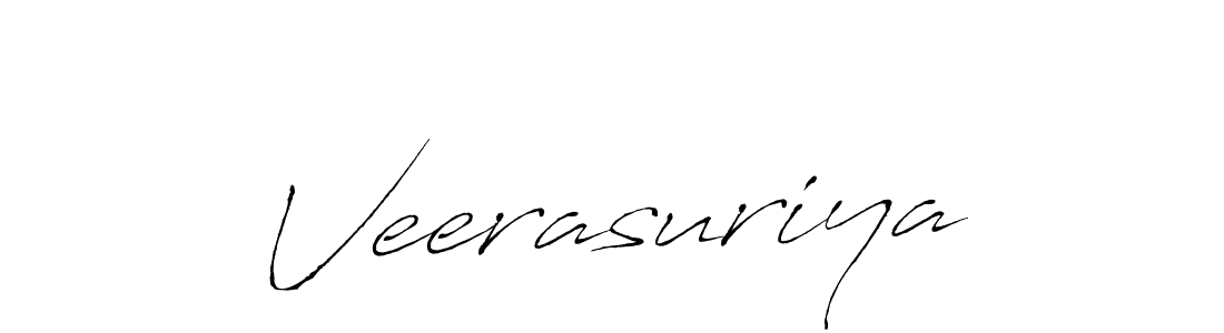How to make Veerasuriya signature? Antro_Vectra is a professional autograph style. Create handwritten signature for Veerasuriya name. Veerasuriya signature style 6 images and pictures png