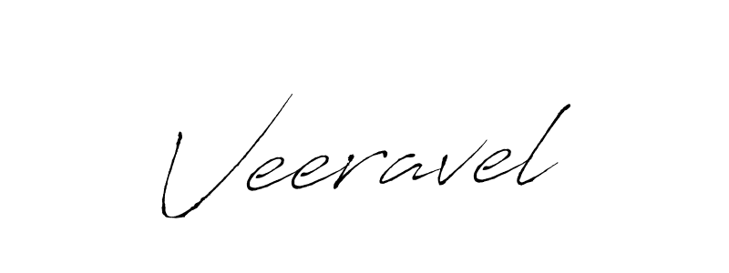 Make a beautiful signature design for name Veeravel. With this signature (Antro_Vectra) style, you can create a handwritten signature for free. Veeravel signature style 6 images and pictures png