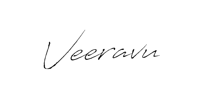 Design your own signature with our free online signature maker. With this signature software, you can create a handwritten (Antro_Vectra) signature for name Veeravu. Veeravu signature style 6 images and pictures png