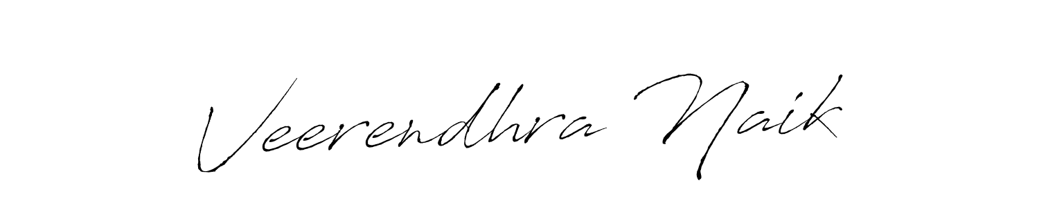 Design your own signature with our free online signature maker. With this signature software, you can create a handwritten (Antro_Vectra) signature for name Veerendhra Naik. Veerendhra Naik signature style 6 images and pictures png