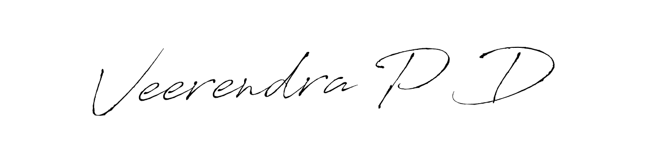 The best way (Antro_Vectra) to make a short signature is to pick only two or three words in your name. The name Veerendra P D include a total of six letters. For converting this name. Veerendra P D signature style 6 images and pictures png