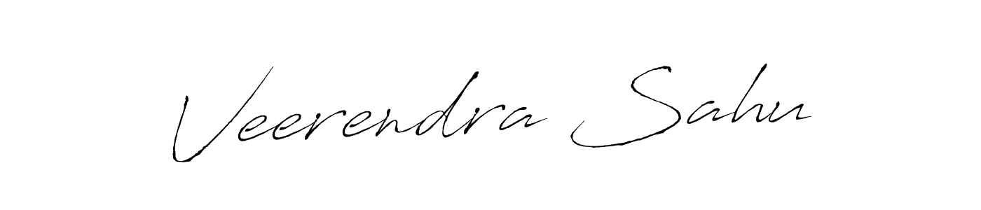 Create a beautiful signature design for name Veerendra Sahu. With this signature (Antro_Vectra) fonts, you can make a handwritten signature for free. Veerendra Sahu signature style 6 images and pictures png