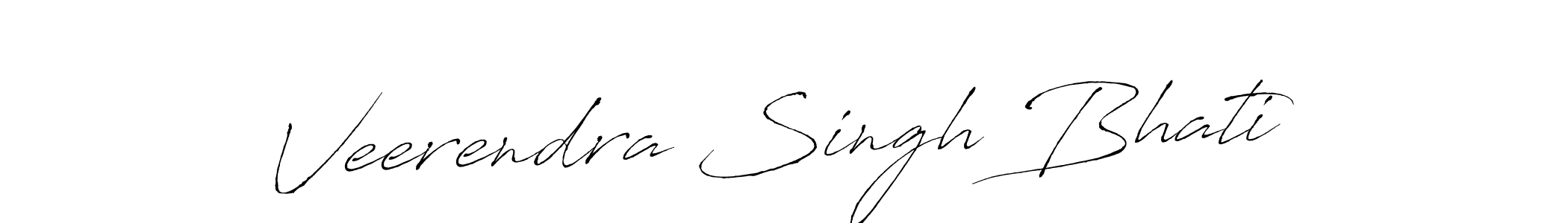 How to make Veerendra Singh Bhati signature? Antro_Vectra is a professional autograph style. Create handwritten signature for Veerendra Singh Bhati name. Veerendra Singh Bhati signature style 6 images and pictures png