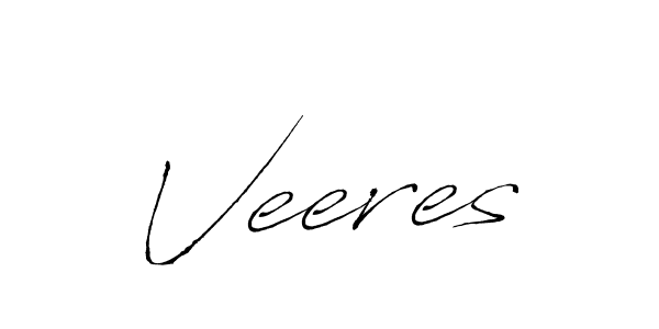 Create a beautiful signature design for name Veeres. With this signature (Antro_Vectra) fonts, you can make a handwritten signature for free. Veeres signature style 6 images and pictures png