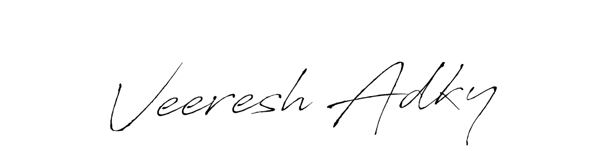Design your own signature with our free online signature maker. With this signature software, you can create a handwritten (Antro_Vectra) signature for name Veeresh Adky. Veeresh Adky signature style 6 images and pictures png