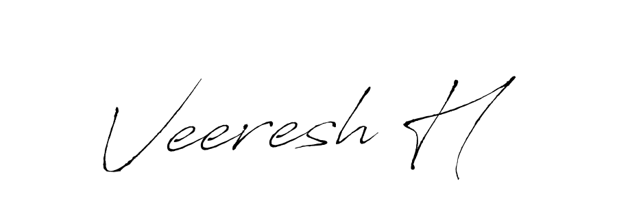 if you are searching for the best signature style for your name Veeresh H. so please give up your signature search. here we have designed multiple signature styles  using Antro_Vectra. Veeresh H signature style 6 images and pictures png