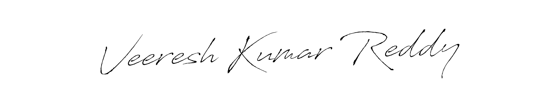 Make a beautiful signature design for name Veeresh Kumar Reddy. With this signature (Antro_Vectra) style, you can create a handwritten signature for free. Veeresh Kumar Reddy signature style 6 images and pictures png