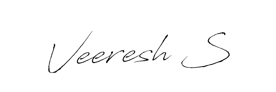 Antro_Vectra is a professional signature style that is perfect for those who want to add a touch of class to their signature. It is also a great choice for those who want to make their signature more unique. Get Veeresh S name to fancy signature for free. Veeresh S signature style 6 images and pictures png